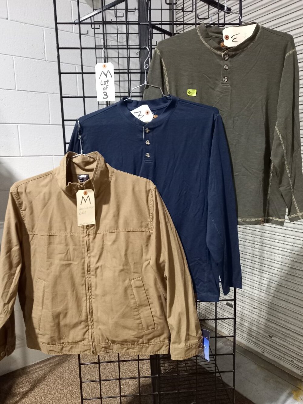 Men's Concealed Carry Lightweight Shirt Jacket + 2 Henleys | Medium